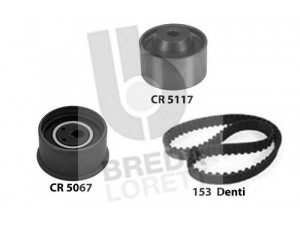 BREDA  LORETT KCD0155 paskirstymo diržo komplektas 
 Techninės priežiūros dalys -> Papildomas remontas
MD115976, MD129355, MD156604, 23357-33120