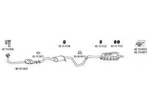 HJS Fo_282 išmetimo sistema 
 Išmetimo sistema -> Išmetimo sistema, visa
