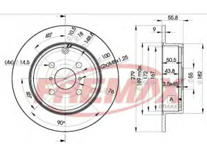 FREMAX BD-2081 stabdžių diskas 
 Stabdžių sistema -> Diskinis stabdys -> Stabdžių diskas
42431-02080, 42431-02081