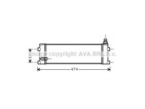 AVA QUALITY COOLING RE3046 alyvos aušintuvas, variklio alyva
7700052788