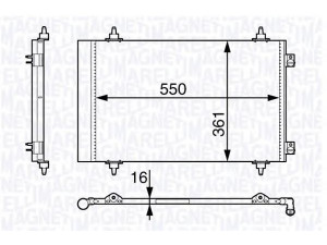 MAGNETI MARELLI 350203710000 kondensatorius, oro kondicionierius 
 Oro kondicionavimas -> Kondensatorius
140 0836 980, 1400836980, 149 9040 080