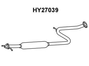 VENEPORTE HY27039 priekinis duslintuvas 
 Išmetimo sistema -> Duslintuvas
2865022200, 2865022201, 2865022210