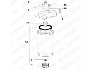 DELPHI 5872171 kuro filtras 
 Techninės priežiūros dalys -> Papildomas remontas
7785651