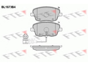 FTE BL1873B4 stabdžių trinkelių rinkinys, diskinis stabdys 
 Techninės priežiūros dalys -> Papildomas remontas
6Q0 698 151 C, 6Q0 698 151 C, 6Q0 698 151 C