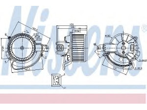 NISSENS 87136 vidaus pūtiklis 
 Šildymas / vėdinimas -> Orpūtė/dalys
13335074, 1845115, 1845116, 1845132