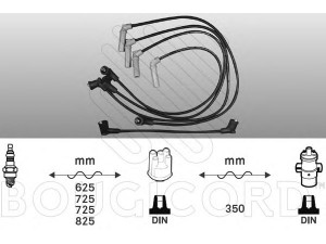 BOUGICORD 7234 uždegimo laido komplektas 
 Kibirkšties / kaitinamasis uždegimas -> Uždegimo laidai/jungtys
MD997313, MD997318, MD997319, MD997424