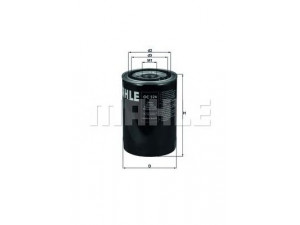 KNECHT OC 526 alyvos filtras 
 Techninės priežiūros dalys -> Techninės priežiūros intervalai
263104A000, 263104A010, 263104A000