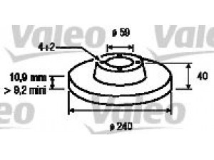 VALEO 186406 stabdžių diskas 
 Dviratė transporto priemonės -> Stabdžių sistema -> Stabdžių diskai / priedai
0060576335, 0060800345, 60576335