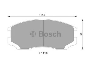 BOSCH 0 986 505 936 stabdžių trinkelių rinkinys, diskinis stabdys 
 Techninės priežiūros dalys -> Papildomas remontas