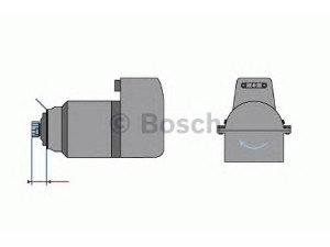 BOSCH 0 001 604 011 starteris