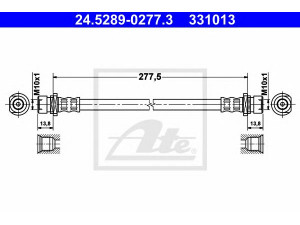 ATE 24.5289-0277.3 stabdžių žarnelė 
 Stabdžių sistema -> Stabdžių žarnelės
01466-S5A-000
