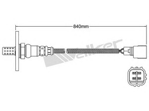 WALKER PRODUCTS 250-24288 lambda jutiklis 
 Išmetimo sistema -> Jutiklis/zondas
89465 19605