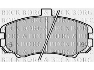 BORG & BECK BBP2203 stabdžių trinkelių rinkinys, diskinis stabdys 
 Techninės priežiūros dalys -> Papildomas remontas
581012DA50