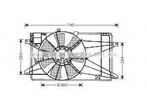 AVA QUALITY COOLING MZ7539 ventiliatorius, radiatoriaus 
 Aušinimo sistema -> Radiatoriaus ventiliatorius
LFB715025B, LFB715025C, LFB715140