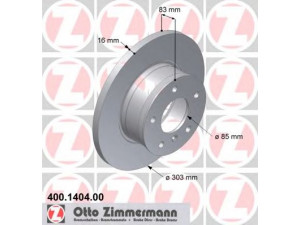 ZIMMERMANN 400.1404.00 stabdžių diskas 
 Stabdžių sistema -> Diskinis stabdys -> Stabdžių diskas
460 421 0012