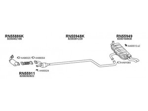 VENEPORTE 550539 išmetimo sistema 
 Išmetimo sistema -> Išmetimo sistema, visa
