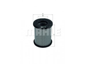 KNECHT LX 2000 oro filtras 
 Techninės priežiūros dalys -> Techninės priežiūros intervalai
165462S600, 165462S602