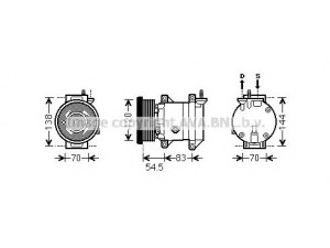 AVA QUALITY COOLING DWK091 kompresorius, oro kondicionierius 
 Oro kondicionavimas -> Kompresorius/dalys
95463949, 95908333, 95954672, 95966791