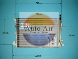 AUTO AIR GLOUCESTER 16-6022 kondensatorius, oro kondicionierius 
 Oro kondicionavimas -> Kondensatorius
30648955, 30780197, 30781280
