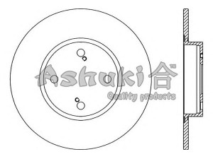 ASHUKI 0993-9002Z stabdžių diskas
42431-12150