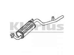 KLARIUS 250049 galinis duslintuvas 
 Išmetimo sistema -> Duslintuvas
MB179948, MB313671, MB577361