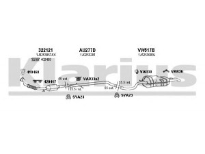 KLARIUS 931208U išmetimo sistema 
 Išmetimo sistema -> Išmetimo sistema, visa