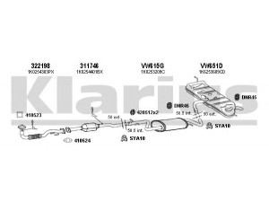 KLARIUS 931235U išmetimo sistema