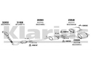 KLARIUS 940605E išmetimo sistema 
 Išmetimo sistema -> Išmetimo sistema, visa