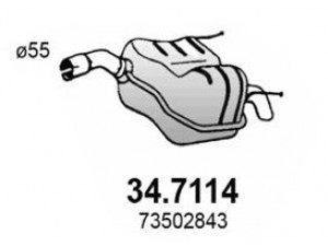 ASSO 34.7114 galinis duslintuvas 
 Išmetimo sistema -> Duslintuvas
24422037, 51801589, 5852179, 5852671