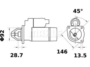MAHLE ORIGINAL MS 149 starteris
168 065 M3, 1691 805 R2, 1808 449 R2