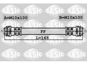 SASIC 6606010 stabdžių žarnelė 
 Stabdžių sistema -> Stabdžių žarnelės
6Q0611775A, 6Q0611775B, 6X0611775