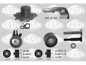 SASIC 3906004 vandens siurblio ir paskirstymo diržo komplektas 
 Aušinimo sistema -> Vandens siurblys/tarpiklis -> Vandens siurblys
46515970+71736726, 46515970+71736726