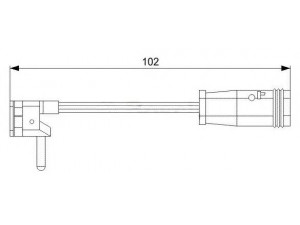 BREMSI WI0599 įspėjimo kontaktas, stabdžių trinkelių susidėvėjimas 
 Stabdžių sistema -> Susidėvėjimo indikatorius, stabdžių trinkelės
2115400717