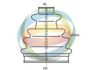 ODM-MULTIPARTS 21-993117 gofruotoji membrana, kardaninis velenas 
 Ratų pavara -> Gofruotoji membrana