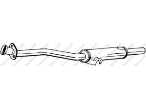 BOSAL 227-467 vidurinis duslintuvas 
 Išmetimo sistema -> Duslintuvas
6D0.253.209