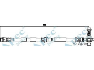 APEC braking HOS3732 stabdžių žarnelė 
 Stabdžių sistema -> Stabdžių žarnelės
1J0611701E, 1J0611701G, 1J0611701M