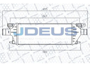 JDEUS 842M22A tarpinis suslėgto oro aušintuvas, kompresorius 
 Variklis -> Oro tiekimas -> Įkrovos agregatas (turbo/superįkrova) -> Tarpinis suslėgto oro aušintuvas
71750567, 1362079J80