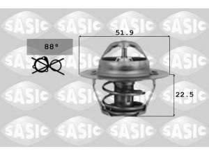 SASIC 9000124 termostatas, aušinimo skystis 
 Aušinimo sistema -> Termostatas/tarpiklis -> Thermostat
GTS301, PEL10016, PEL10016