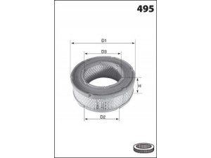 MECAFILTER FA3465 oro filtras
39708466