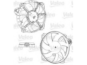 VALEO 696229 ventiliatorius, radiatoriaus 
 Aušinimo sistema -> Oro aušinimas
214810011R, 214810028R, 214812415R