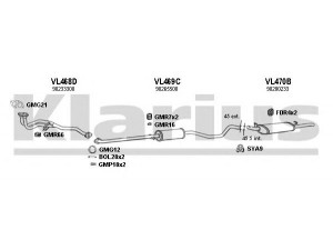 KLARIUS 390318U išmetimo sistema 
 Išmetimo sistema -> Išmetimo sistema, visa