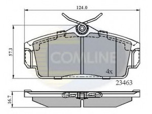 COMLINE CBP0740 stabdžių trinkelių rinkinys, diskinis stabdys 
 Techninės priežiūros dalys -> Papildomas remontas
410602F525, 410602F526, 410602F527