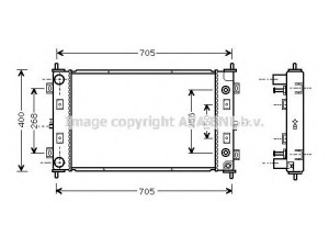 AVA QUALITY COOLING CR2034 radiatorius, variklio aušinimas 
 Aušinimo sistema -> Radiatorius/alyvos aušintuvas -> Radiatorius/dalys
4741108, 4741110, 5500517901, 4741108