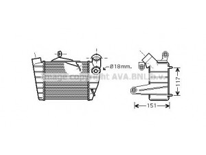 AVA QUALITY COOLING SA4019 tarpinis suslėgto oro aušintuvas, kompresorius 
 Variklis -> Oro tiekimas -> Įkrovos agregatas (turbo/superįkrova) -> Tarpinis suslėgto oro aušintuvas
6Q0145804B, 6Q0145804E, 6Q0145804