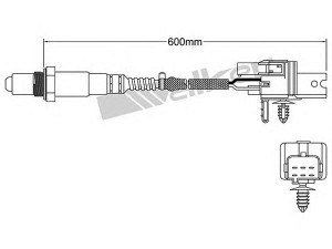 WALKER PRODUCTS 250-25005 lambda jutiklis 
 Išmetimo sistema -> Jutiklis/zondas
46811311, 1367823, 1484862, 1495746