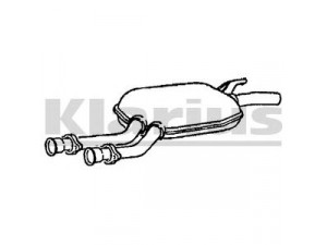 KLARIUS 210591 vidurinis duslintuvas 
 Išmetimo sistema -> Duslintuvas
2014903915
