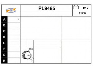 SNRA PL9485 starteris