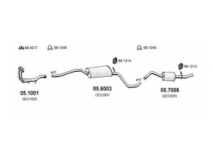 ASSO ART0164 išmetimo sistema 
 Išmetimo sistema -> Išmetimo sistema, visa