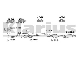 KLARIUS 790219E išmetimo sistema 
 Išmetimo sistema -> Išmetimo sistema, visa