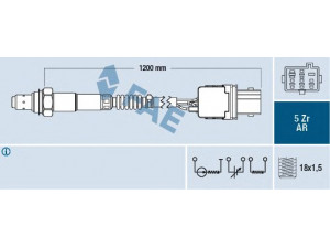 FAE 75005 lambda jutiklis 
 Variklis -> Variklio elektra
003 542 04 18, 30637015, 30637519